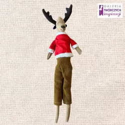 Renifer (2) - Lalka tekstylna 48 cm